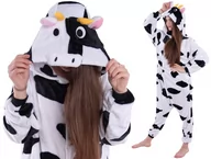 Piżamy chłopięce - Krowa Piżama Kigurumi Onesie Przebranie 164 - miniaturka - grafika 1
