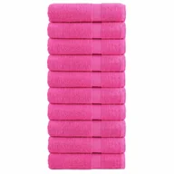 Ręczniki - vidaXL Ręczniki premium SOLUND, 10 szt., różowe, 50x100 cm, 600 g/cm² - miniaturka - grafika 1