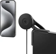 Uchwyty samochodowe do telefonów - Spigen Uchwyt samochodowy TapLock Wireless Car Charger 15W do Tesla Model 3/X/S/Y/Cybertruck z Qi2/MagSafe, czarny - miniaturka - grafika 1
