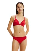 Majtki damskie - Tommy Hilfiger Majtki Damskie Stringi Thong Red Uw0Uw03259 Xm1 Xs - miniaturka - grafika 1