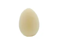 Wielkanoc - Jajko wielkanocne flokowane ecru - 10 cm - 1 szt. - miniaturka - grafika 1