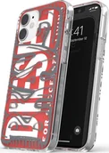 Etui i futerały do telefonów - DIESEL SNAP CASE CLEAR IPHONE 12 MINI CZERWONY standard - miniaturka - grafika 1