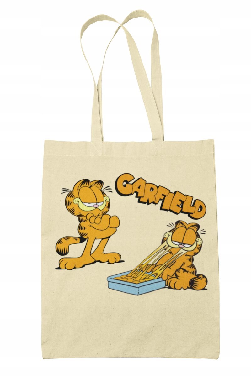 Torba Shopper-Materiałow-Na Ramie-Garfield-Prezent
