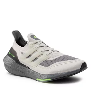 Buty sportowe damskie - Adidas Buty Ultraboost 21 S23875 Metal Grey / Metal Grey / Signal Green - grafika 1