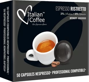 Italian Coffee Ristretto Nespresso Professional - 50 kapsułek - Kawa w kapsułkach i saszetkach - miniaturka - grafika 1