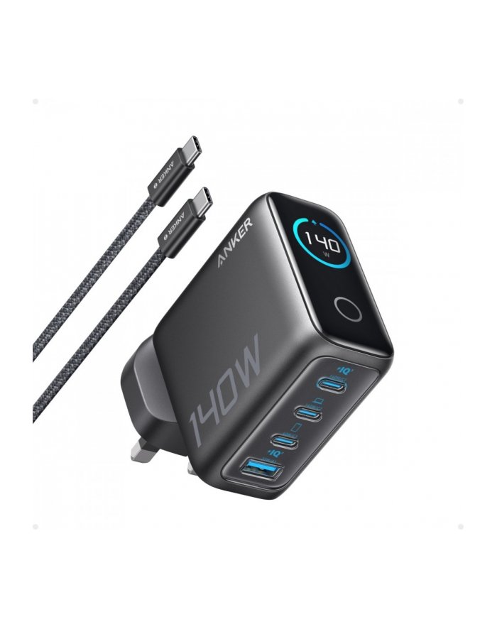 anker Ładowarka sieciowa 140W PD3.1 kabel USB-C LED Grafitowa