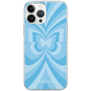 Etui do Apple IPHONE 14 PRO Motyle 001 Babaco Nadruk pełny Niebieski - Etui i futerały do telefonów - miniaturka - grafika 1