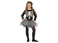Stroje karnawałowe - Strój dla dzieci Kościotrup ze spódniczką, rozmiar 134-140 cm - miniaturka - grafika 1