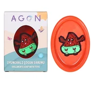 Mydła - Agon Kids Strawberry 50g mydło dla dziecka z zabawką niespodzianką - miniaturka - grafika 1