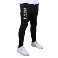 Spodnie sportowe męskie - Spodnie Alpha Industries Basic Jogger AI 11636803 - czarne - miniaturka - grafika 1