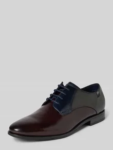 Buty derby skórzane z detalem z logo model ‘Gapo’ - Półbuty męskie - miniaturka - grafika 1