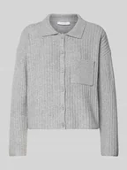 Swetry damskie - Kardigan z wykładanym kołnierzem model ‘Dinkine’ - miniaturka - grafika 1