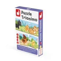 Janod Trzyczęściowe puzzle Zwierzęta i ich dzieci, 30 elementów - Puzzle - miniaturka - grafika 2
