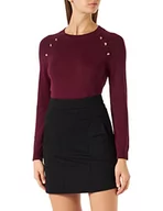 Swetry damskie - Naf Naf Damski sweter Marielle Rag, fioletowy, L - miniaturka - grafika 1