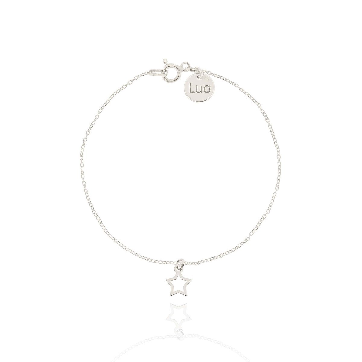 Bransoletka srebrna z małą gwiazdką