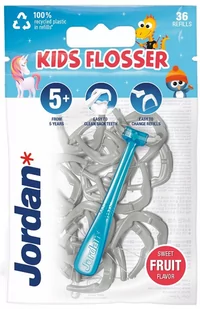 Jordan Jordan Kids Flosser Nici dentystyczne dla dzieci 5+ 1op.-36szt - Nici dentystyczne - miniaturka - grafika 2