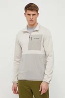 Bluzy męskie - Columbia bluza sportowa Columbia Hike kolor beżowy gładka - miniaturka - grafika 1