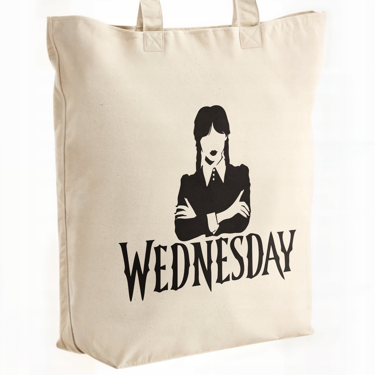 Torba bawełniana premium na zakupy Nevermore Wednesday Dla Fanów