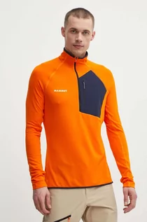 Bluzy męskie - Mammut bluza sportowa Aenergy Light kolor pomarańczowy gładka - grafika 1