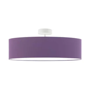 Geometryczna plafoniera sufitowa WENECJA fi - 60 cm - kolor fioletowy - Lampy sufitowe - miniaturka - grafika 1