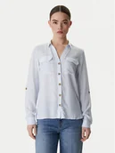 Koszule damskie - Vero Moda Koszula Bumpy 10275283 Niebieski Regular Fit - miniaturka - grafika 1