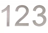 Numery na dom - Cyfra samoprzylepna B-Harko 7,6 cm, "1", stal nierdzewna matowa - miniaturka - grafika 1
