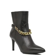 Botki damskie - TWINSET Skórzane botki - miniaturka - grafika 1