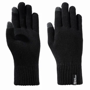 Rękawice Jack Wolfskin RIB GLOVE black - L - Rękawiczki - miniaturka - grafika 1