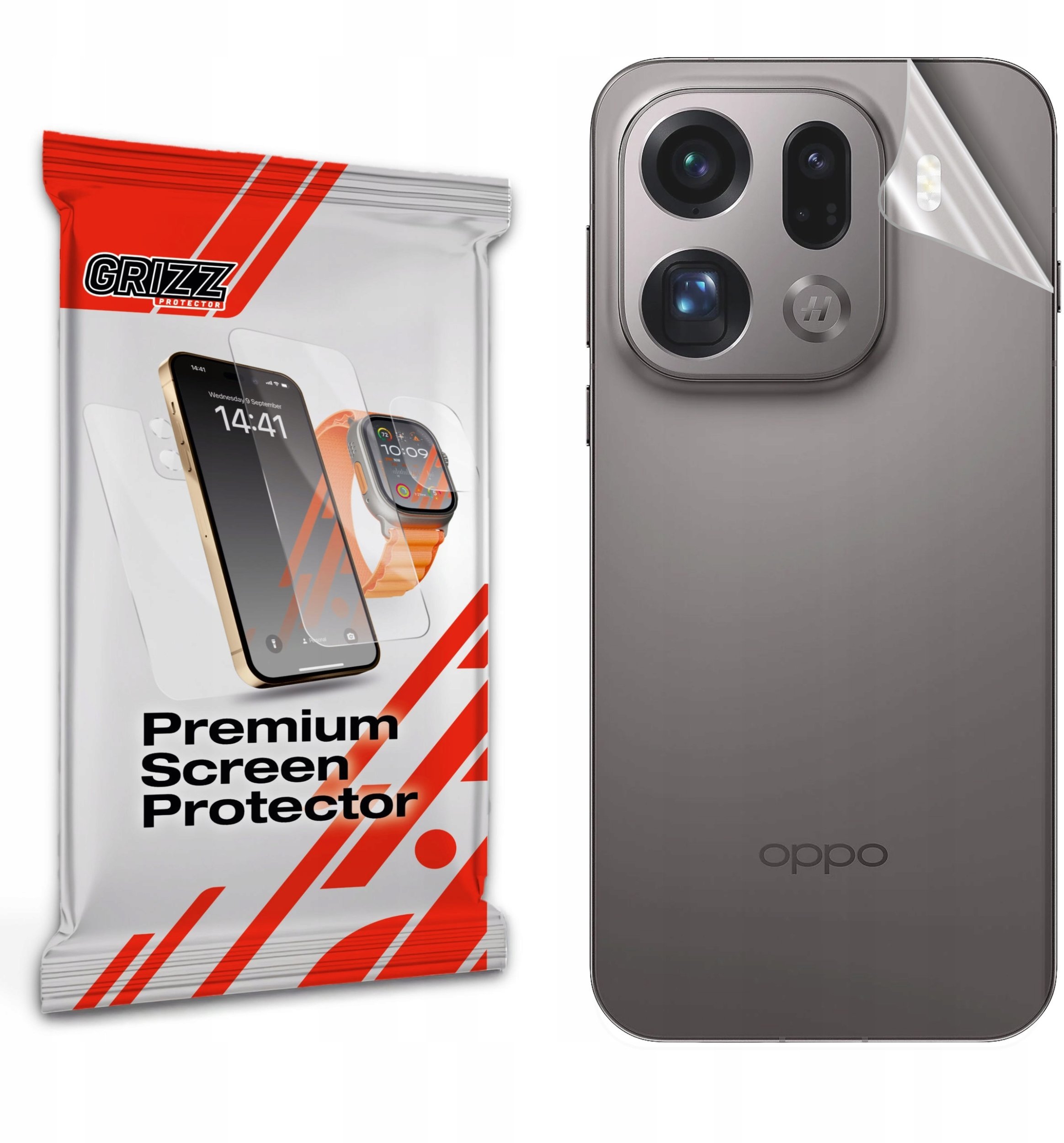 Folia na tył GrizzGlass SatinSkin do Oppo Find X9 Pro