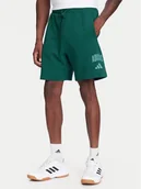 Spodenki męskie - adidas Szorty sportowe Collegiate JM1727 Zielony Regular Fit - miniaturka - grafika 1