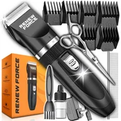 Maszynki i nożyczki dla psów - CICHA Maszynka do Strzyżenia Psów Psa Kota Zwierząt Zestaw PROFESJONALNA C8-BLACK - miniaturka - grafika 1