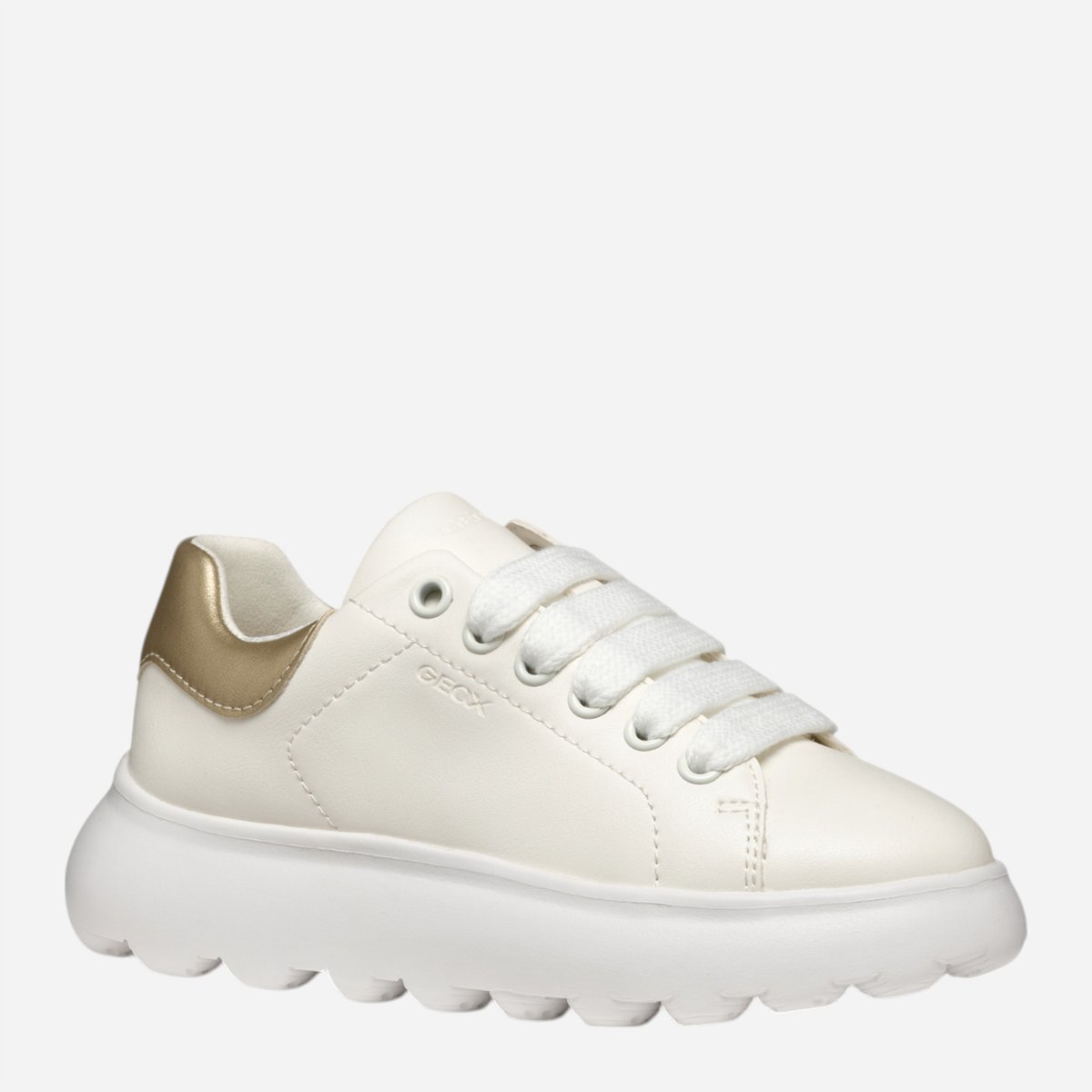 BIAŁE SNEAKERSY DZIEWCZĘCE GEOX PUFFYPOP J55MRA 000BC C0588 ROZMIAR 37