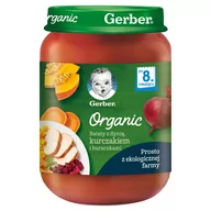 Dania dla dzieci - Gerber Organic Bataty z dynią kurczakiem i buraczkami dla niemowląt po 8. miesiącu 190 g - miniaturka - grafika 1