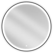 Lustra - Mexen Esso lustro łazienkowe podświetlane, okragłe 90 cm, LED 6000K, antypara, rama czarna - 9825-090-090-611-70 - miniaturka - grafika 1