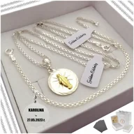 Biżuteria dla dzieci - SREBRNY ŁAŃCUSZEK BRANSOLETKA MEDALIK 925 GRAWER - miniaturka - grafika 1