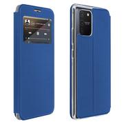 Etui i futerały do telefonów - Folio Etui z okienkiem Samsung Galaxy S10 Lite z uchwytem na kartę Stojak wideo — niebieski - miniaturka - grafika 1