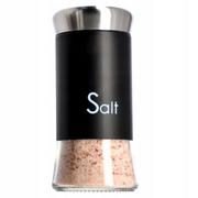 Pojemniki na przyprawy - Przyprawnik do soli 150 ml, czarny - miniaturka - grafika 1