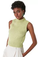 Bluzy damskie - TRENDYOL Damska bluza z dzianiny Crop, miętowa, S, miętowy, S - miniaturka - grafika 1