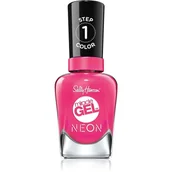 Lakiery do paznokci - Sally Hansen Miracle Gel neonowy lakier do paznokci 050 Fuchsia Fever 14,7ml - miniaturka - grafika 1