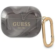 Akcesoria do słuchawek - GUESS Marble Collection do Apple AirPods Pro Szary - miniaturka - grafika 1