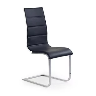 Krzesło Metalowe K-104 Czarny / Biały Halmar - Krzesła - miniaturka - grafika 1