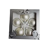 Bombki - Zestaw bombek 6 cm połysk / mat 5 sztuk mix - miniaturka - grafika 1