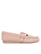 Mokasyny damskie - Clarks Mokasyny Freckle Tbar 26185904 Różowy - miniaturka - grafika 1