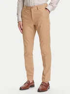 Spodnie męskie - BOSS Chinosy P-Kaiton1 50543945 Beżowy Slim Fit - miniaturka - grafika 1