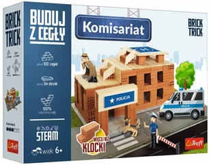 Trefl Brick Trick Buduj z cegły Komisariat 61349 - Zabawki konstrukcyjne - miniaturka - grafika 1