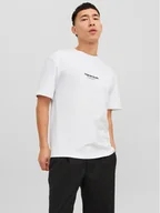 Koszulki męskie - Jack&Jones T-Shirt Vesterbro 12240121 Biały Relaxed Fit - miniaturka - grafika 1