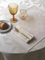 Obrusy i serwetki - Le Jacquard Fran ais Podkładka żakardowa powlekana na stół Syracuse Enduit Beżowa - miniaturka - grafika 1