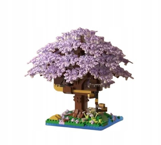 Klocki Domek Na Drzewie Wiśnia Japońska Drzewko Bonsai Sakura Prezent 1069