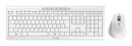 Zestawy myszka + klawiatura - CHERRY JD-8550DE-0 klawiatura Dołączona myszka Dom/Biuro RF Wireless QWERTZ Niemiecki Biały - miniaturka - grafika 1