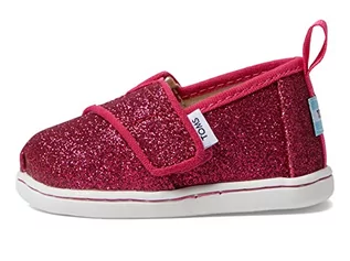 Espadryle damskie - TOMS Dziewczęce Tiny Alpargata espadryle, Ciemnoróżowy brokat, 21 EU - grafika 1